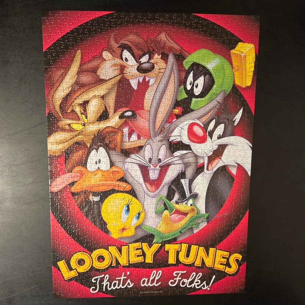 Aquarius Looney Tunes Thats All Folks 1000 Piece Jigsaw Puzzle 65-253 Bugs Bunny